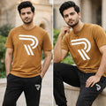 Men R-Logo Brown Track Suit