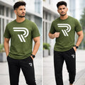 Men R-Logo Green Track Suit