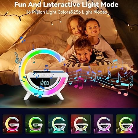 Digital Led Wireless Charger & Speaker