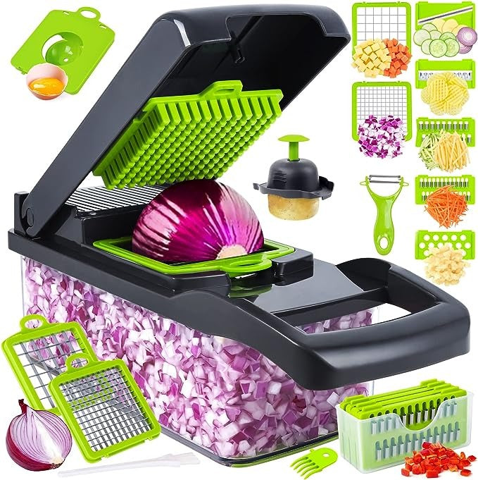 Vegetable Chopper, Cutter and Slicer